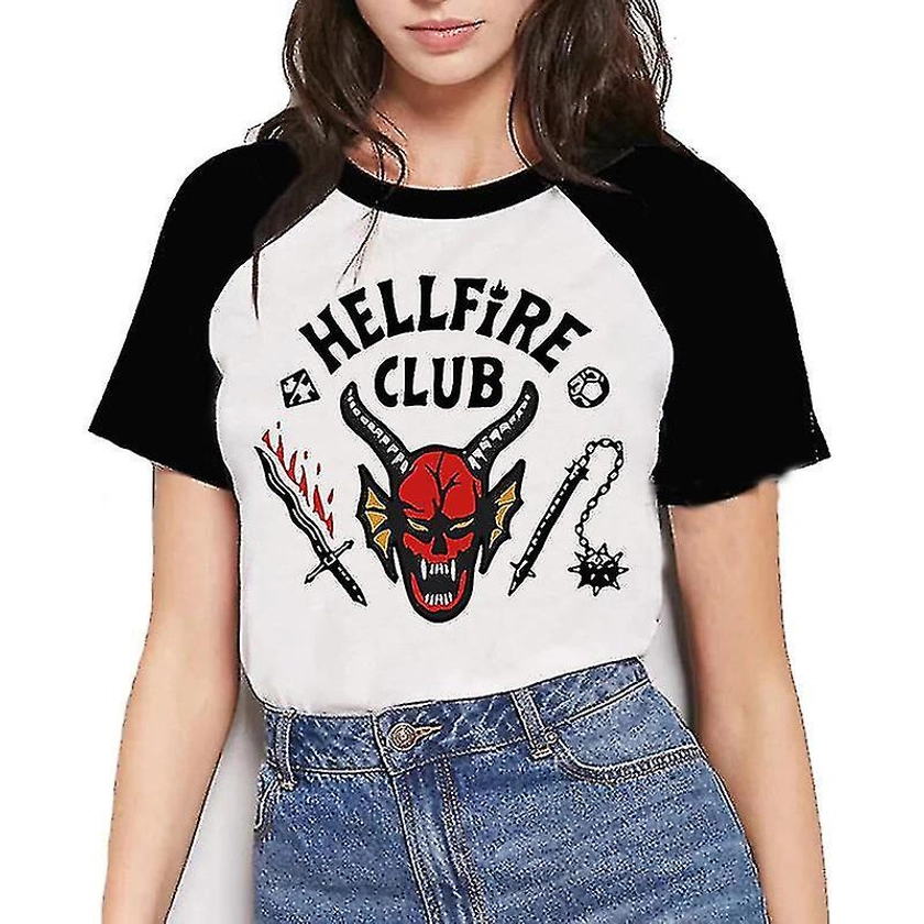 Hellfire Club T-shirt Adulte Unisexe Manches Courtes Hell Fire T-shirt Homme