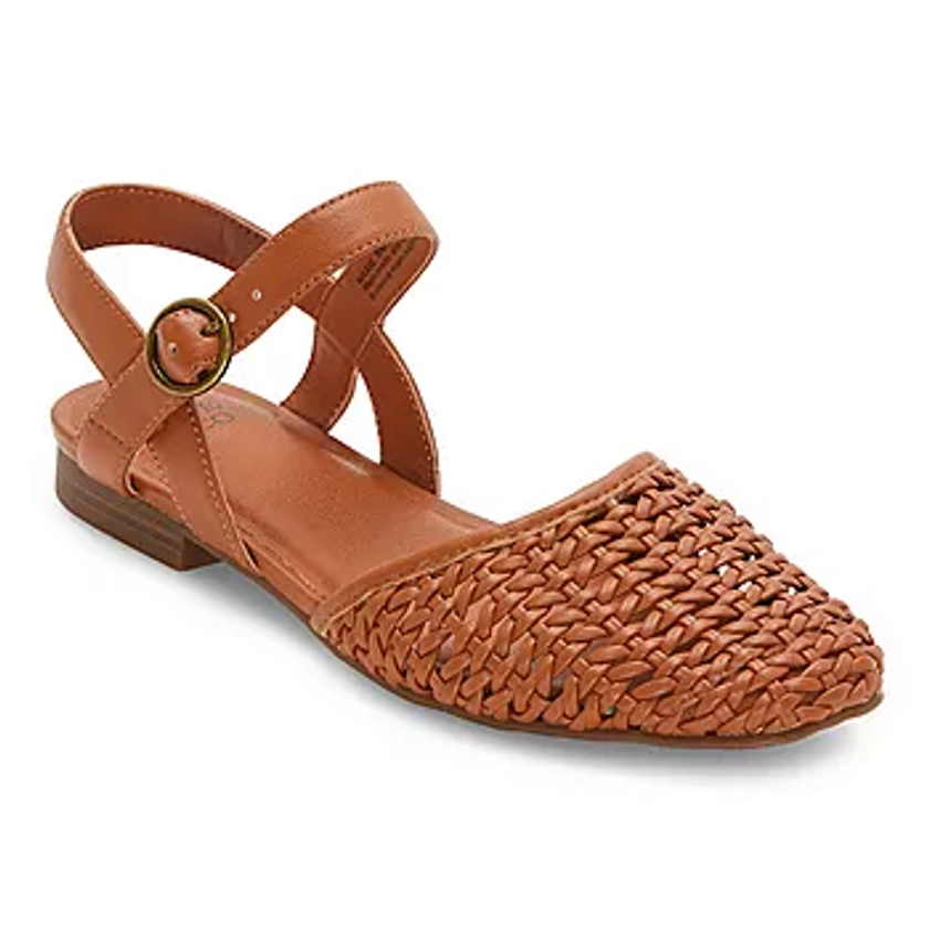 Frye and Co. Womens Maxie Adjustable Strap Flat Sandals, Color: Mocha - JCPenney