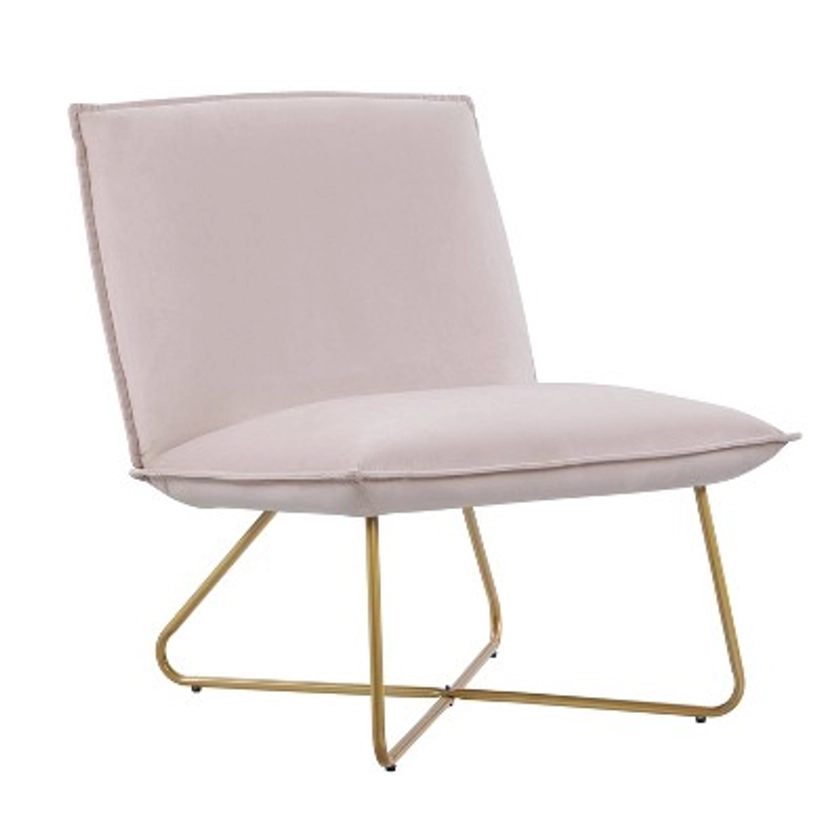 Kelvin Modern Slipper Chair Pink - Linon