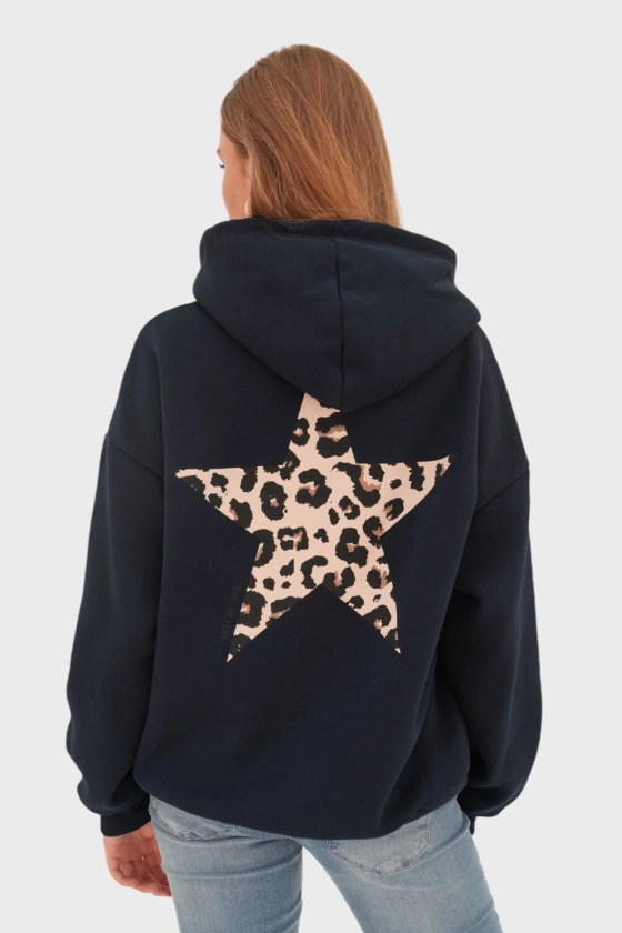 "Panther star" hoodie navy