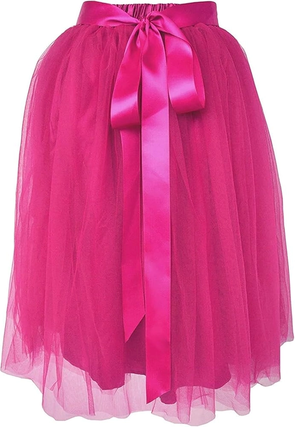 Dancina Women A-Line Tulle Skirt Tutu Knee Length