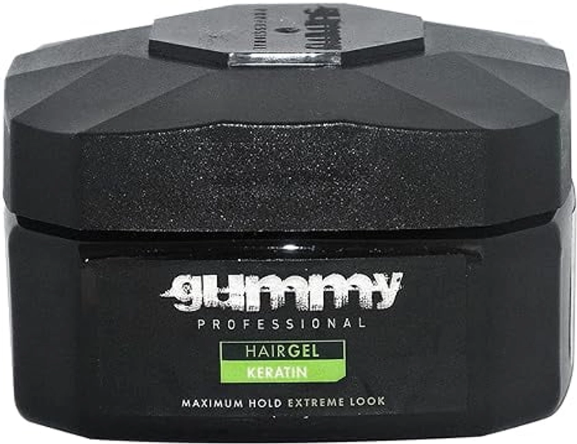 Gummy Hair Gel Green Maximum Hold With Keratin, 7.5 Oz, 6 Pack
