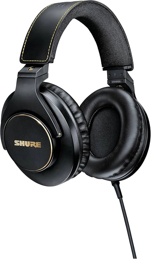 Shure Srh840A Écheur Enreille sur-Earre pour Écoute et Sucherination, Cassement Professionne