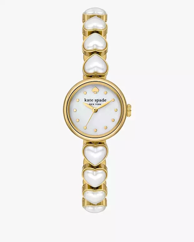 Monroe Heart Pearl Bracelet Watch
