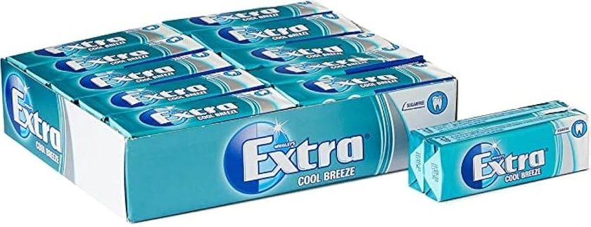 vapewaves Extra Chewing Gum, Sugar Free Cool Breeze Flavour, 30 Packs of 10 Pieces