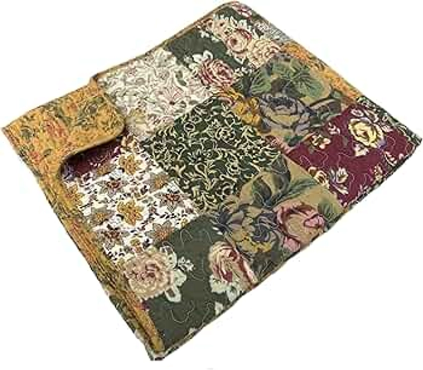 Greenland Home Antique Chic Quilted Patchwork Throw, 50" x 60" , Multicolor