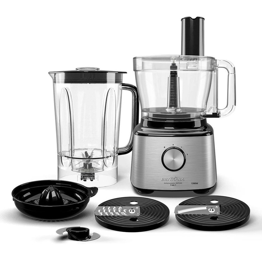 Multiprocessador Britânia 5 em 1 BMP2000 1300W | Shopee Brasil