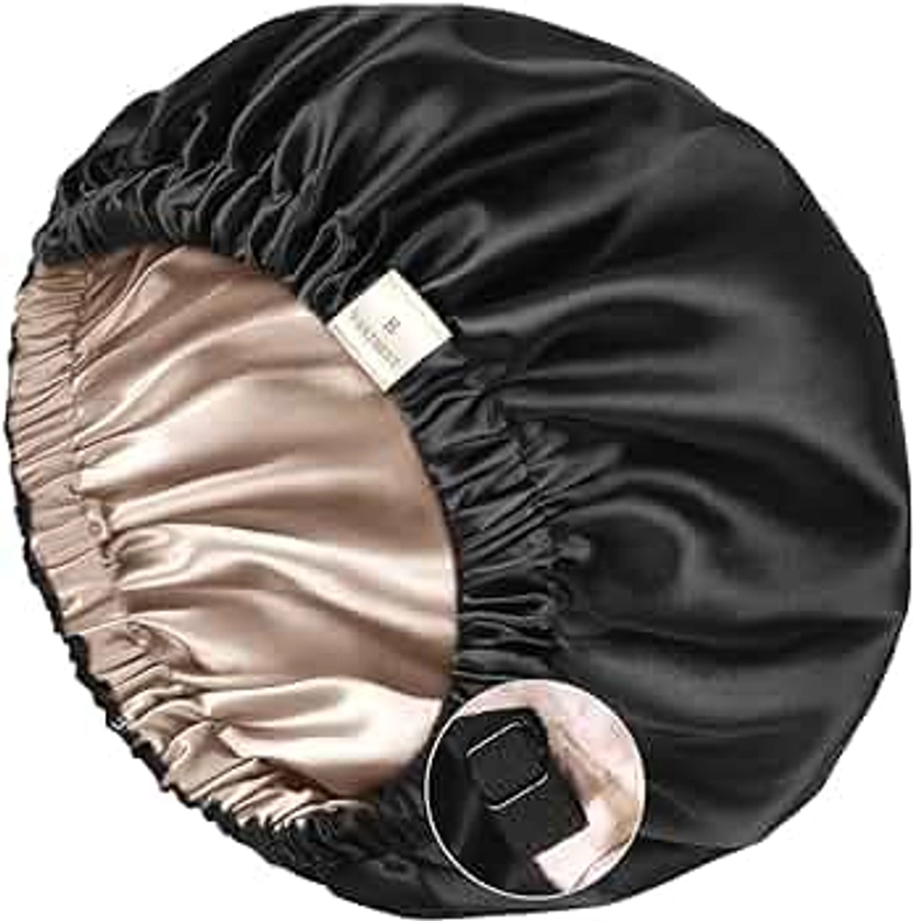 Silk Bonnet for Sleeping Satin Bonnet Hair Bonnets for Black Women and Men Double Layer Ajustable Bonnet for Curly Braids Hair