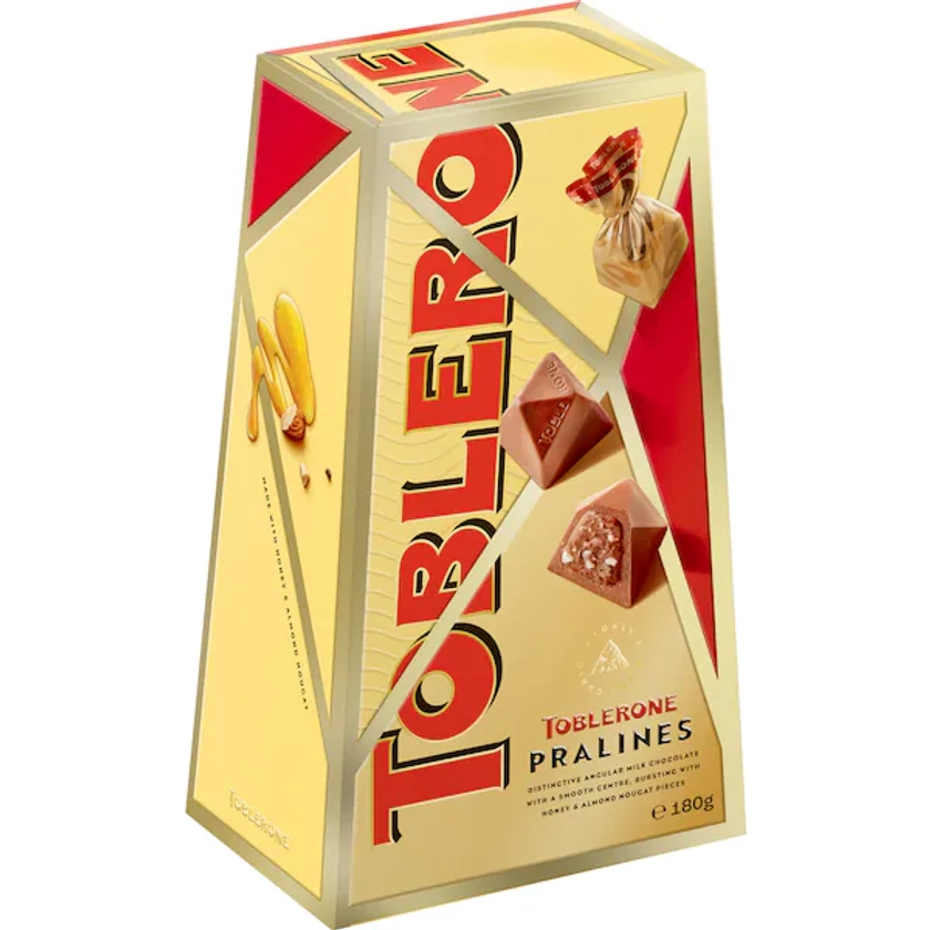 Toblerone Pralines Boxed Chocolate 180g | Woolworths