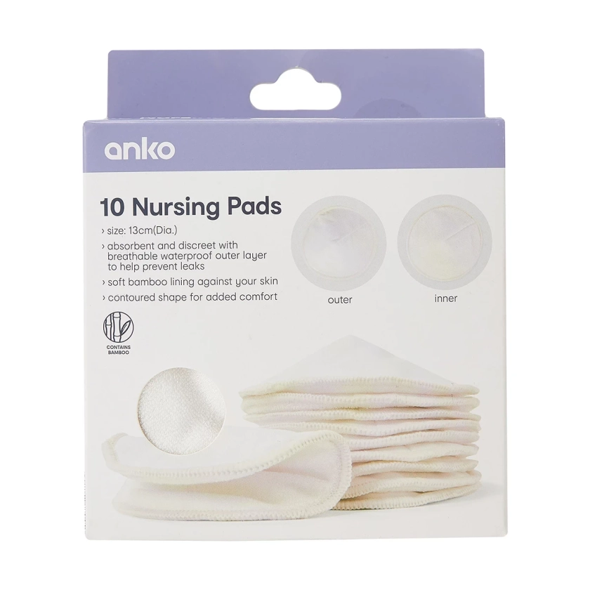 Nursing Pads, 10 Pack - Anko