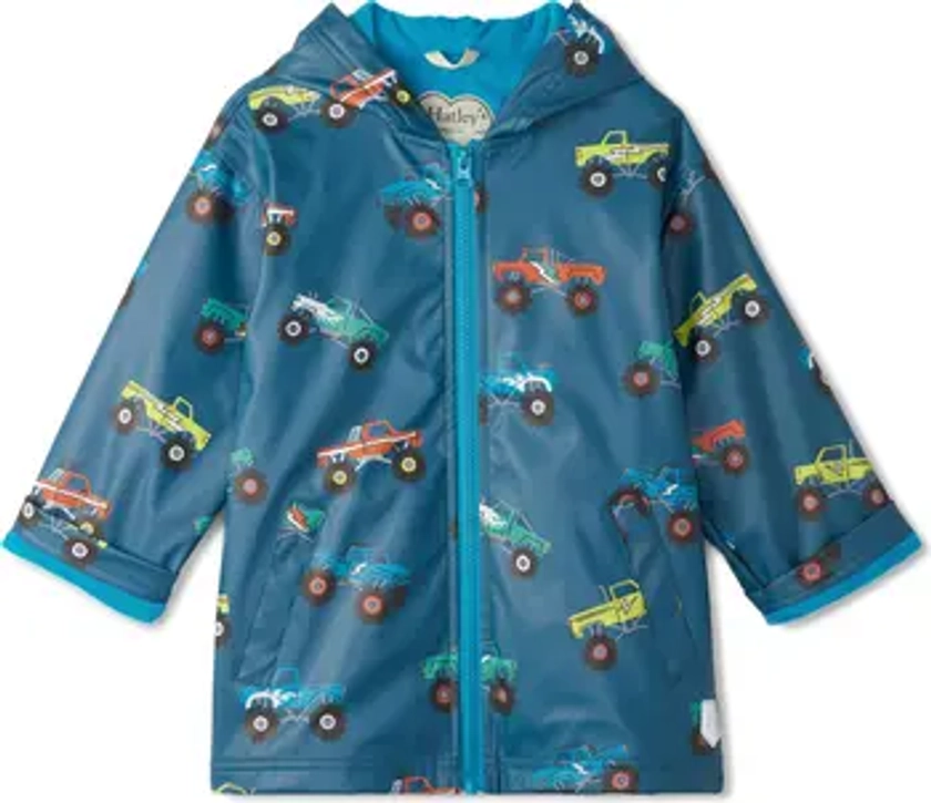 Hatley Kids' Waterproof Monster Trucks Zip Jacket | Nordstrom