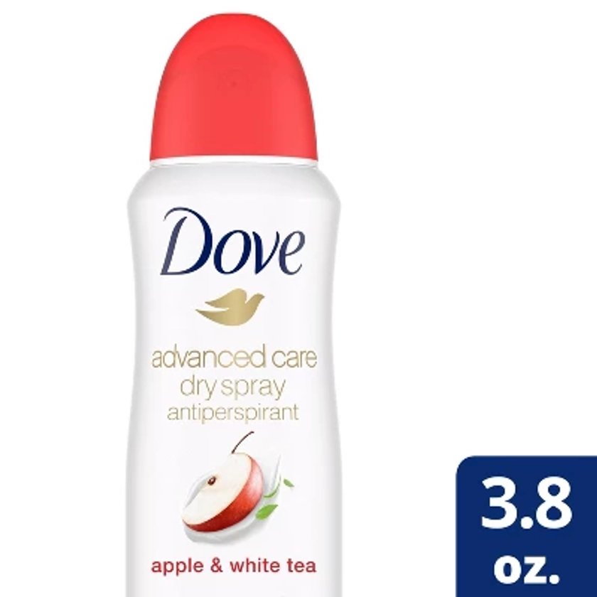 Dove Beauty Advanced Care Apple & White Tea 72-Hour Women's Antiperspirant & Deodorant Dry Spray - 3.8oz