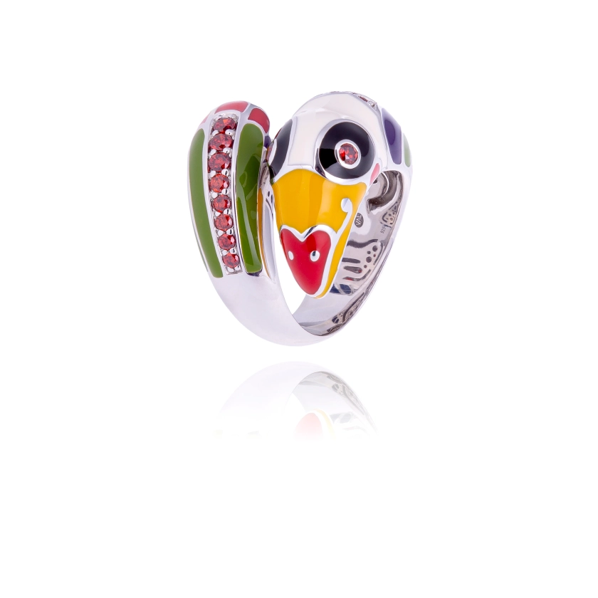 Bague Toucan en Argent pour femmes - Una Storia® Bijoux una-storia.fr