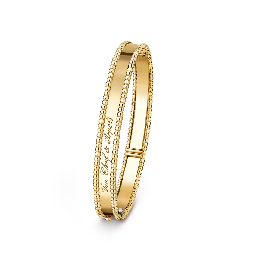 Perlée signature bracelet, medium model 18K yellow gold - Van Cleef & Arpels