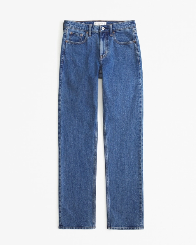 Women's Mid Rise 90s Straight Jean | Women's Bottoms | Abercrombie.com