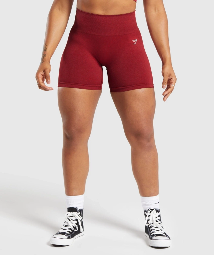 Gymshark Adapt Fleck Seamless Shorts - Reps Red/Conditioning Red