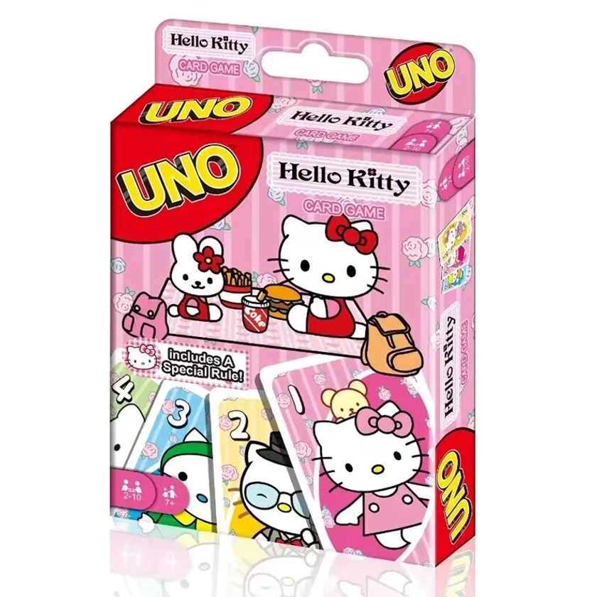 UNO-Hello Kitty Matching Card Game, Minecraft Multiplayer, Family Party, Boardgame, Amigos engraçados Entretenimento, Poker