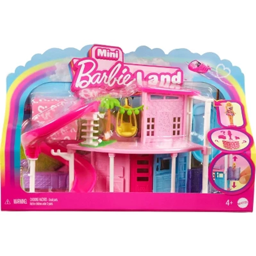 Barbie 1.5" Mini Land Doll House 1 with Furniture & Accessories