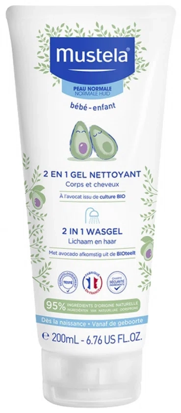 Mustela Baby Wasgel 2-in-1 Normale Huid 200 ml