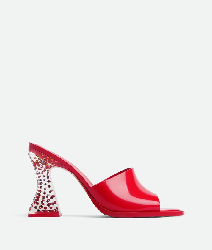 Women's Cha-Cha Mule in Deep red