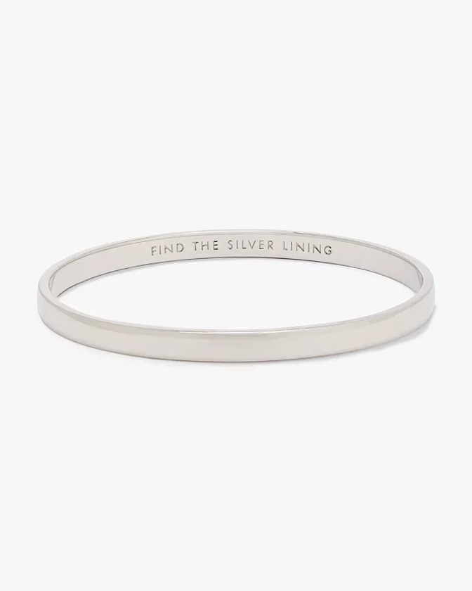 Silver Lining Idiom Bangle | Kate Spade New York