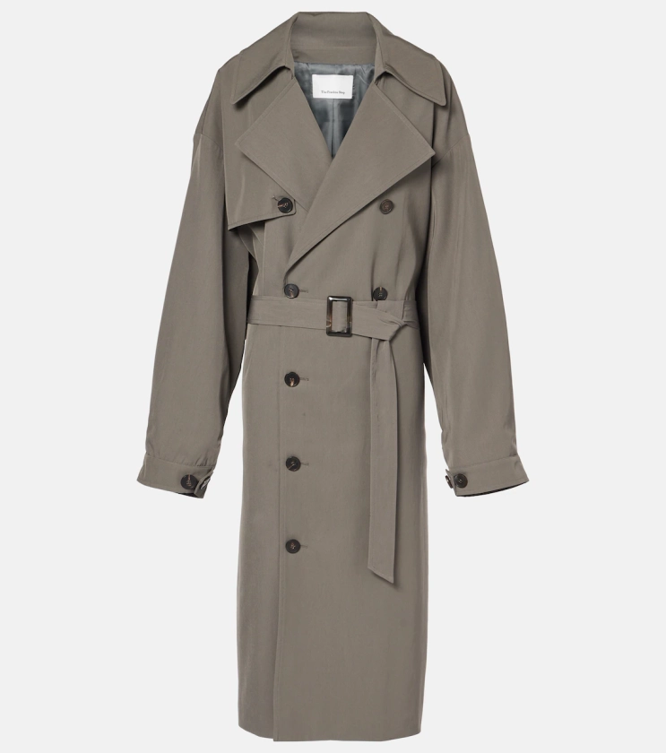 Trench-coat oversize Mavis en gris – The Frankie Shop | Mytheresa