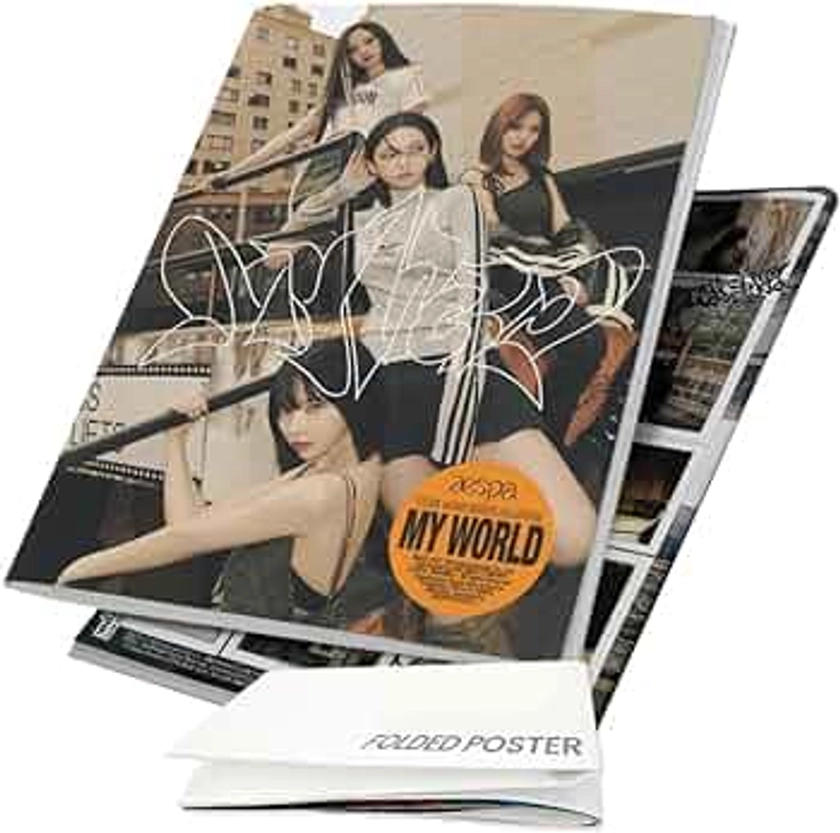 aespa - MY WORLD [Tabloid ver.] 3rd Mini Album+Folded Poster (+ 1 Folded Poster)