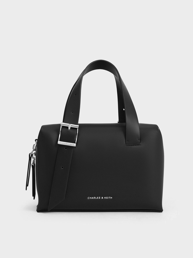 Noir Marceline Bowling Bag | CHARLES & KEITH