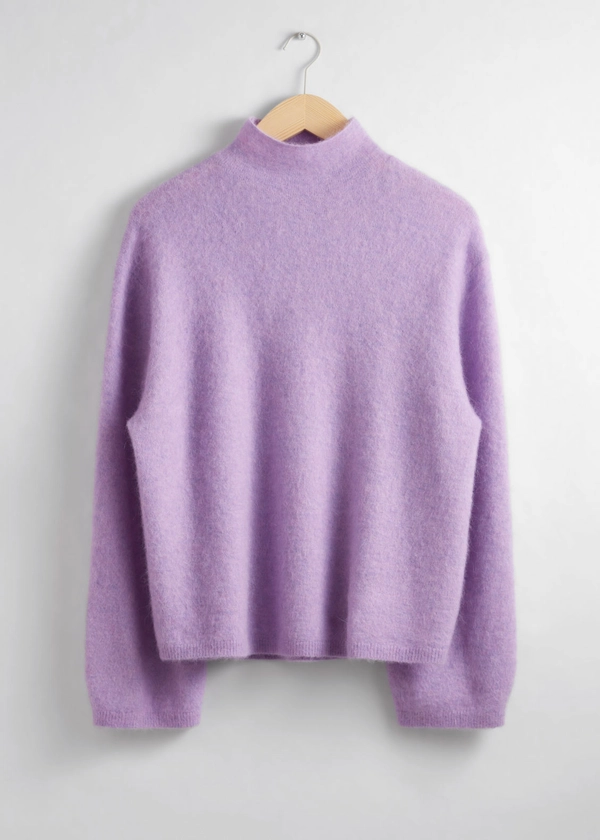 Mock-Neck Knit Jumper