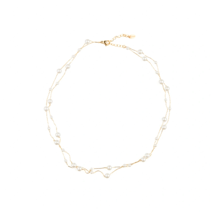 Dvojitý perličkový náhrdelník - franco bene