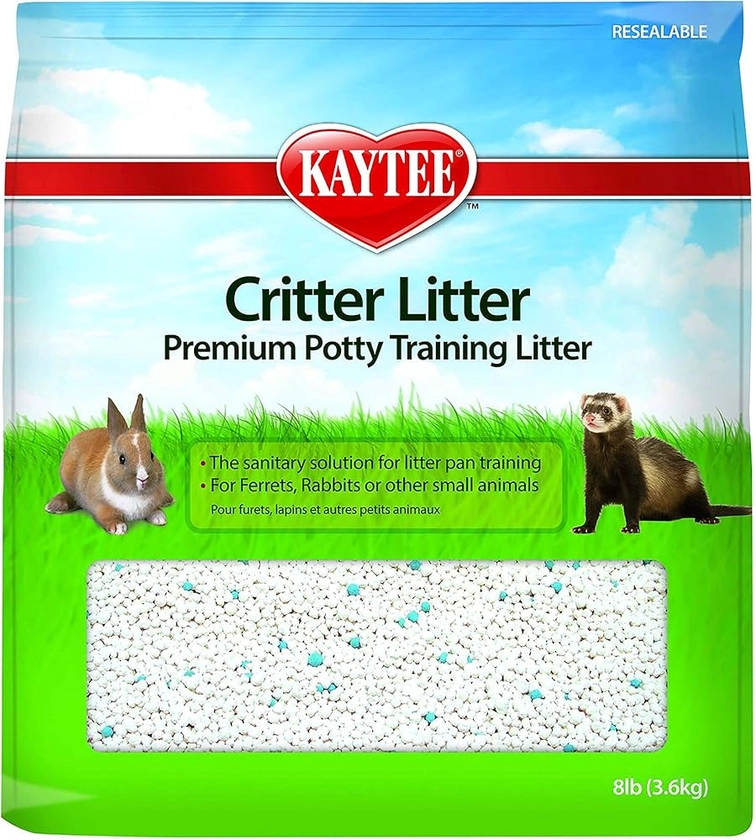 Kaytee Premium Potty Training Critter Litter for Pet Ferrets, Rabbits & Other Small Animals, 8 lb