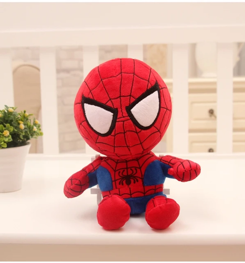 NEW 27cm Man Spidermaned Plush Toys Movie Dolls Marvel Avengers Soft Stuffed Hero Captain America Iron Christmas Gifts for Kids - AliExpress 