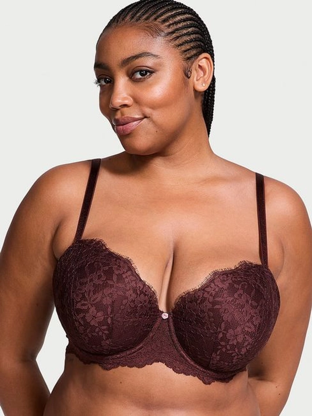 Burgundy Purple Lace Lightly Lined Demi Bra | Victoria's Secret