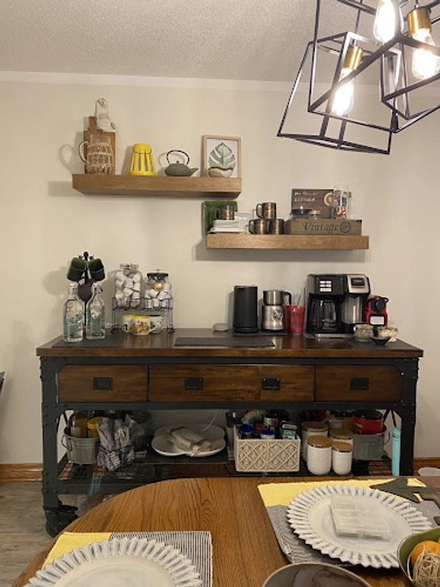 Red Oak Floating Shelves