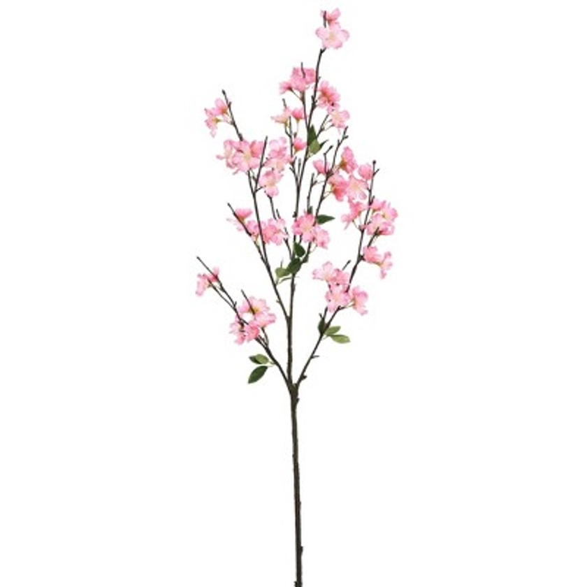 Vickerman 40'' Artificial Pink Cherry Blossom Spray, 3 per Pack.