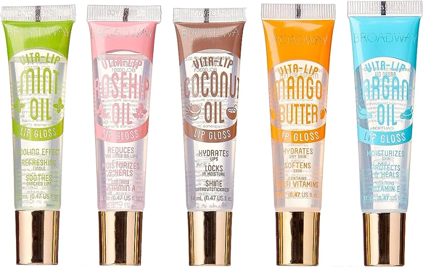 Broadway Vita-Lip Clear Lip Gloss 0.47oz/14ml (5PCS SET)