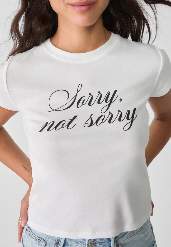 T-shirt imprimé sorry - T-shirts femme | Stradivarius France