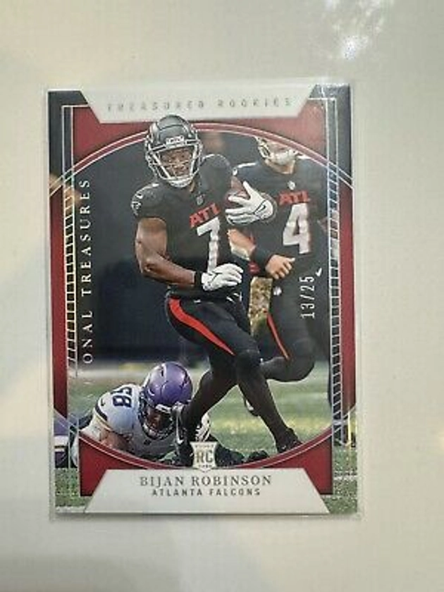 2023 National Treasures Bijan Robinson Treasured Rookies Silver /25