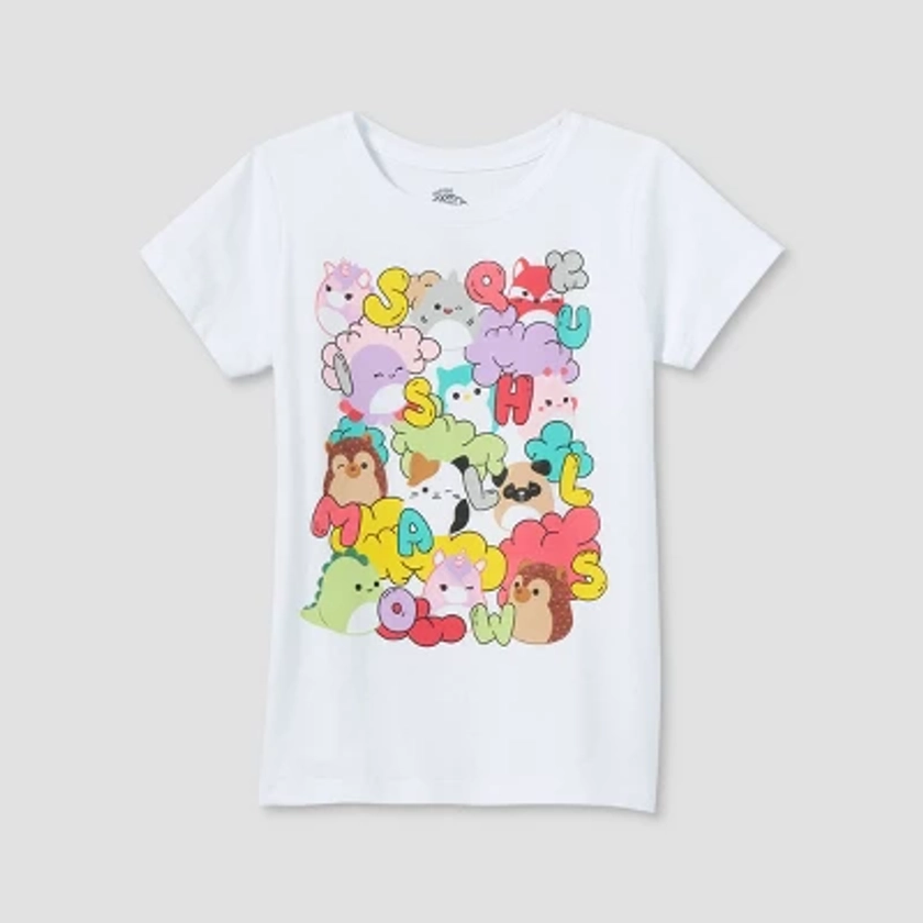 Girls' Squishmallows Short Sleeve Graphic T-Shirt - Red