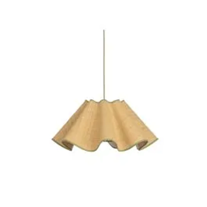 Raffia Pendant Light Natural & Green