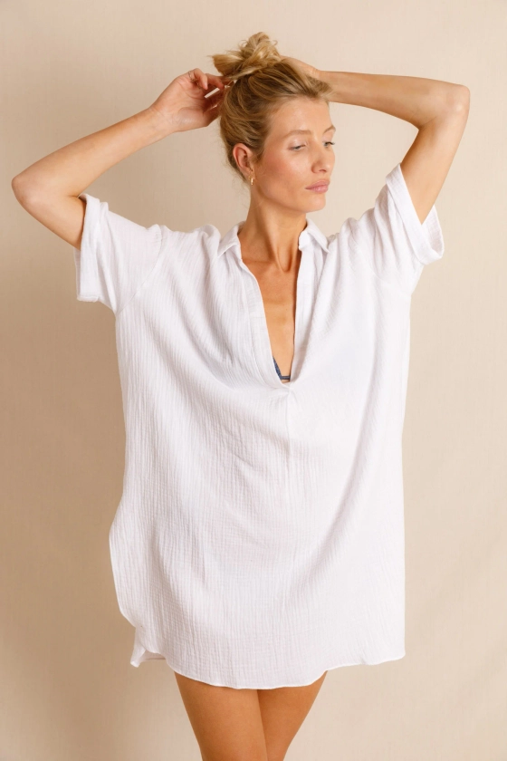 Le Fameux d'Anja Paris - chemise couleur blanc | Anja Paris