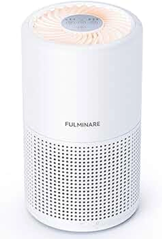 Air Purifiers for Bedroom, FULMINARE H13 True HEPA Air Filter, Quiet Air Cleaner With Night Light,Portable Small Air Purifier for Home, Office, Living Room