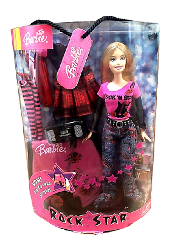 New RARE HTF Vintage 2004 Rock Star Rock 'N Roll Barbie Doll w/CD Case | eBay