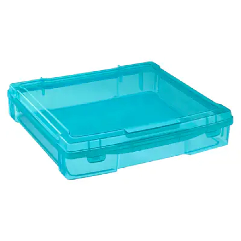 12" x 12" Turquoise Storage Case by Simply Tidy® | Michaels