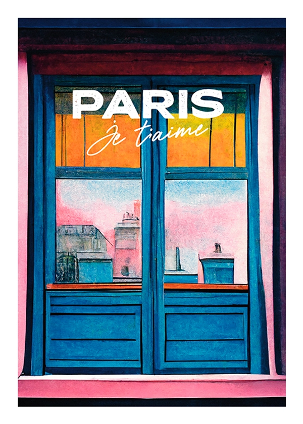 A Paris Window Affiche