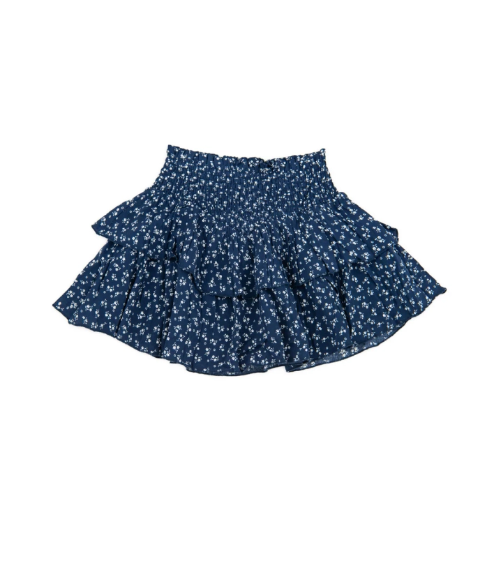 Katie J NYC Girls Evening Blue Ditsy Floral Brooke Skirt | Frankie's on the Park