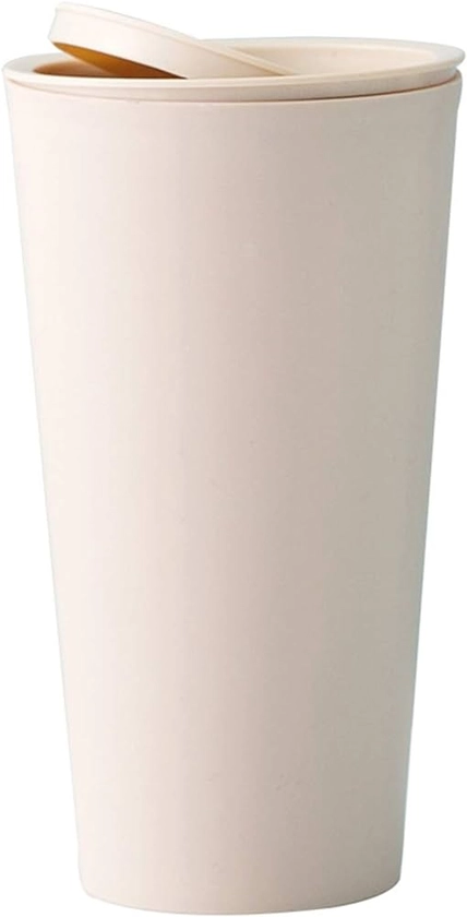 Amazon.com: Sheebo Modern Plastic Mini Wastebasket Trash Can with Lid for Car - Dispose of Tissues, Reciepts, and Other Small trashes; 1 Liter (Ultra Mini Swing - Khaki) : Industrial & Scientific