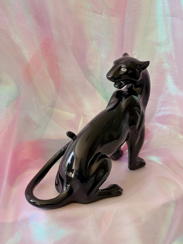 Onyx The Black Panther Statue — Jungle Cat Club