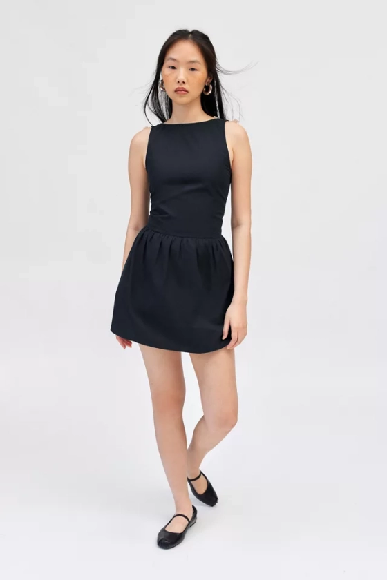 Motel Talesshi Bow Detail Mini Dress