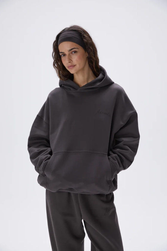 Freehand Oversized Hoodie - Coffee Bean